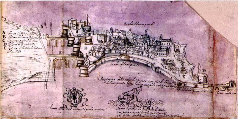 Castello.jpg - Prospettiva della città di Taranto come si vede da dentro il Mar Piccolo (da Castello)
