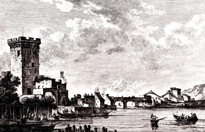 SaintNonA.jpg - Seconda veduta del porto di Taranto, presa d’accanto al mercato del pesce . Disegno di Chastelet. Da  Saint Non: Voyage pittoresque des Royaumes de Naples et de Sicilie
