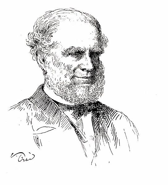JamesLacaita.jpg - Sir James Lacaita, ritratto da Carlo Orsi all’interno delle due pubblicazioni della Ross riguardanti il suo soggiorno in  Taranto e nelle campagne di Leucaspide, fra il 1884 ed il 1888: Italian sketches  e The Land Of Manfred.
